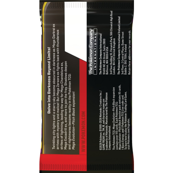 Mega Evolution - Pitch Black - 3-Pack Blister